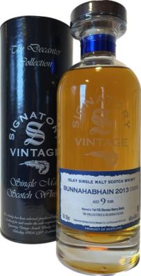 Bunnahabhain 2013 SV Staoisha The Decanter Collection 1st Fill Oloroso Sherry Butts 46% 700ml