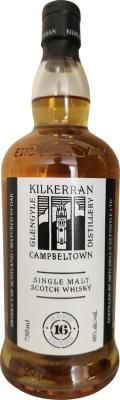 Kilkerran 16yo Bourbon Sherry 70% 750ml