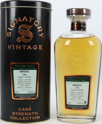 Imperial 1995 SV Cask Strength Collection #50329 55.9% 700ml