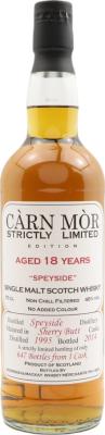 Speyside Distillery 1995 MMcK Carn Mor Strictly Limited Edition 18yo Sherry Butt 46% 700ml