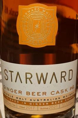 Starward 2017 Ginger Beer Cask #6 Apera&Red Wine Casks Ginger Beer Cask Finish 48% 500ml