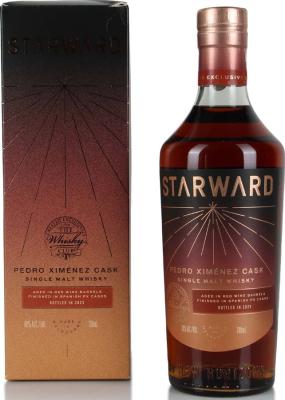 Starward Pedro Ximenez Cask red wine then PX finish The Whisky Club Australia 48% 700ml