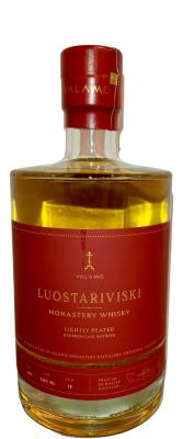 Valamo Luostariviski Monastery whisky Lightly peated 12 ppm Bourbon cask matured 40% 500ml