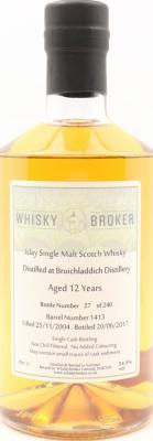 Bruichladdich 2004 WhB First Fill Bourbon Barrel #1413 54.9% 700ml