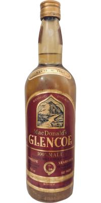 Glencoe 12yo MacD Blended Malt Scotch Whisky House of Sobel San Francisco Ca 50% 750ml