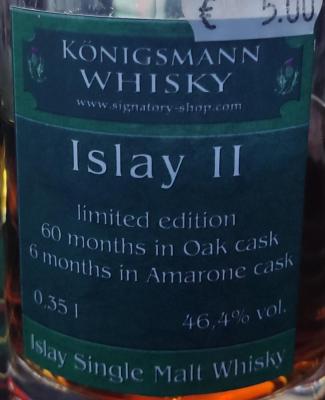 Islay Single Malt Islay II Km 6 months Amarone Finish 46.4% 350ml