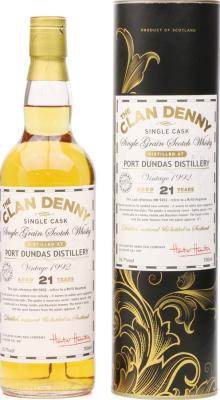 Port Dundas 1992 HH The Clan Denny Ex-Bourbon Hogshead 55.7% 700ml