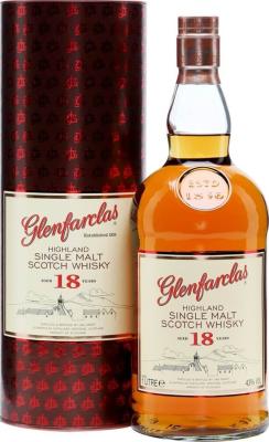 Glenfarclas 18yo New Label Sherry Cask Travel Retail 43% 1000ml