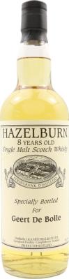 Hazelburn 8yo Private Bottling Geert De Bolle 58.9% 700ml