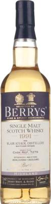 Blair Athol 1991 BR Berrys #7279 46% 700ml