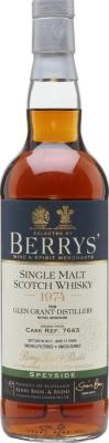 Glen Grant 1974 BR Berrys #7643 47.8% 700ml