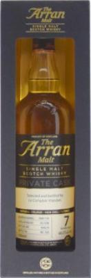 Arran 2008 Private Cask Bourbon Barrel 2008/1134 Le Comptoir Irlandais 46% 700ml