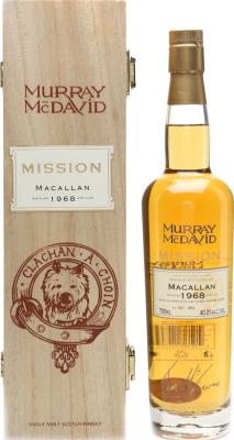 Macallan 1968 MM Mission Cask Strength Series American Oak Casks 40.2% 700ml