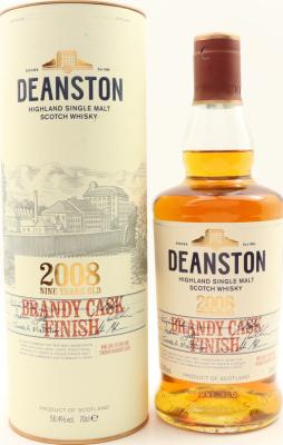 Deanston 2008 Brandy Cask Finish 56.4% 700ml