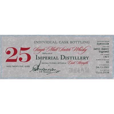 Imperial 1983 DR Individual Cask Bottling Refill Sherry Cask 1410 46.9% 700ml
