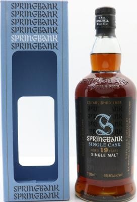 Springbank 19yo Single Cask Pacific Edge Imports 57% 750ml