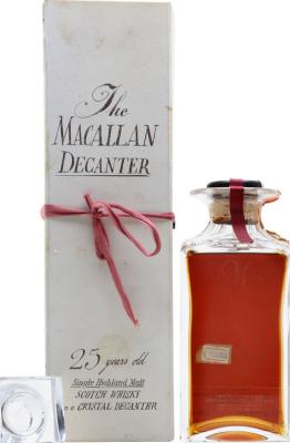 Macallan 1964 The Macallan Decanter Giovinetti Import Italy 43% 750ml