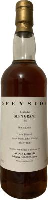 Glen Grant 1970 Ac Sherry Butt 55.3% 700ml