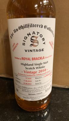 Royal Brackla 2010 SV The Un-Chillfiltered Collection Cask Strength 1st fill bourbon barrel Whiskyworld Massen 56.3% 700ml