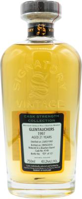 Glentauchers 1997 SV Cask Strength Collection Bourbon Barrel #4149 43.2% 750ml