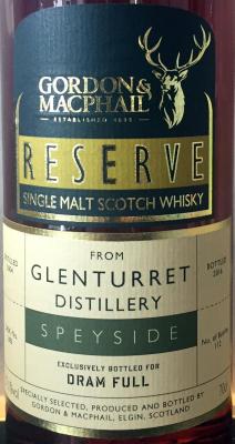 Glenturret 2004 GM 1st Fill Sherry Cask #383 Dram Full 57.1% 700ml