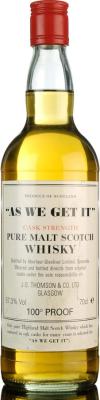 Aberlour As We Get It JGT Pure Malt Scotch Whisky 100 Proof 57.3% 700ml