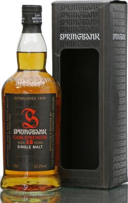 Springbank 12yo Cask Strength Sherry & Bourbon Casks 52.2% 700ml