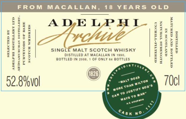 Macallan 1990 AD #1117 52.8% 700ml