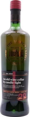 Mannochmore 1988 SMWS 64.100 An old wine cellar by candle-light 1st Fill Barrique Ex-Red Wine 47.1% 700ml