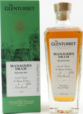 Glenturret Manager's Dram Release No. 3 Ex Bourbon & Sherry 47% 700ml