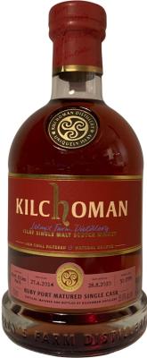 Kilchoman 2014 Ruby Port Matured Single Cask Croatia Importer Exclusive 55.6% 700ml