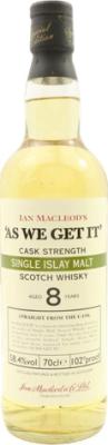 As We Get It 8yo IM Single Islay Malt 58.4% 700ml