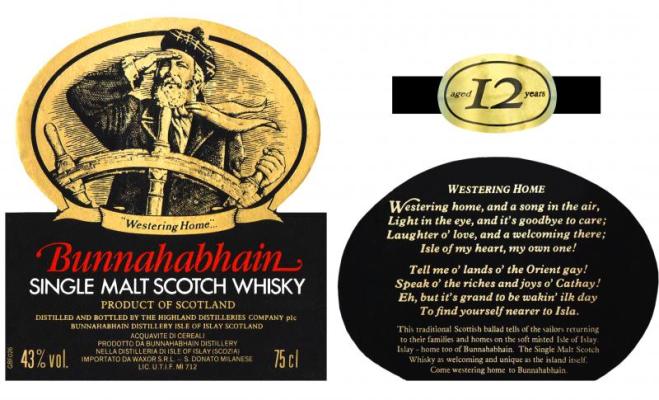 Bunnahabhain 12yo 43% 750ml