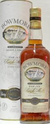 Bowmore Darkest Gift set Old Label Sherry Cask 43% 700ml