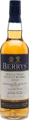 Bunnahabhain 1989 BR Berrys #5756 44% 700ml