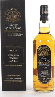 Banff 1975 DT Rarest of the Rare Oak Cask 3419 40.1% 700ml