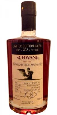 Schwane Destillerie 2009 Limited Edition No. VII Sauternes French Oak 56.4% 500ml