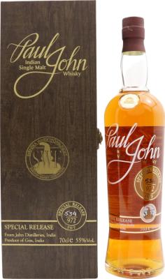 Paul John 2013 Special Release SWF Bourbon Barrel Svenska Whiskyforbundet 55% 700ml
