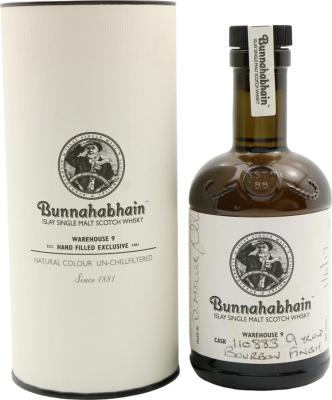 Bunnahabhain 9yo Warehouse 9 Hand-Filled Exclusive Bourbon Finish #110883 58.1% 200ml