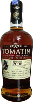 Tomatin 2006 Single Cask Year of The Dragon Matured in A French Oak Exclusively for Malaysia 55.2% 700ml