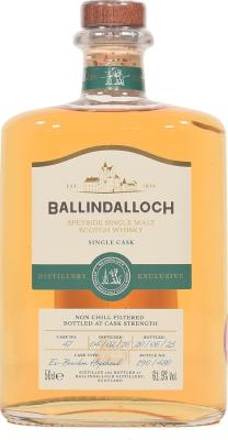 Ballindalloch 2016 Inaugural Release Ex-Bourbon Hogshead Distillery Exclusive 61.9% 500ml