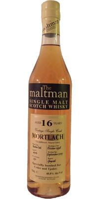 Mortlach 1998 C&T Dram Good Whisky #2 1st Fill Bourbon Barrel #11016 48.8% 700ml