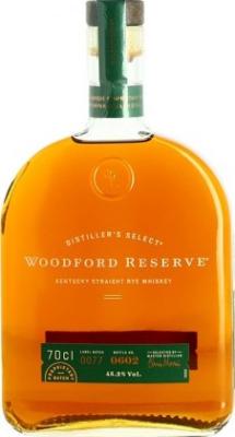 Woodford Reserve Kentucky Straight Rye Whisky 45.2% 700ml