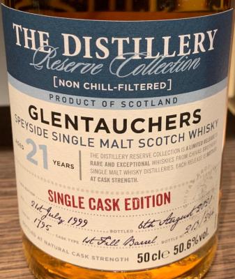 Glentauchers 1999 The Distillery Reserve Collection 1st Fill Barrel 50.6% 700ml