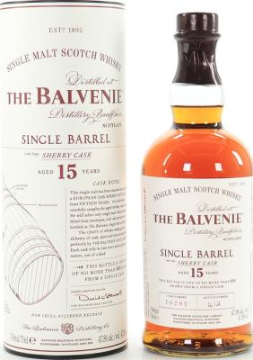 Balvenie 15yo Single Barrel Sherry Cask #16286 47.8% 700ml