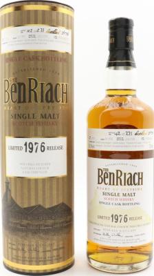BenRiach 1976 Single Cask Bottling Batch 5 #2014 50.3% 700ml
