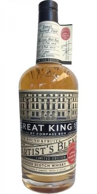 Great King Street Artist's Blend Single Marrying Cask Limited Edition Oak Cross Malt blend #8 Binny's Beverage Depot 49% 750ml