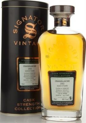 Craigellachie 2002 SV Cask Strength Collection Sherry Butt #900068 60.1% 700ml