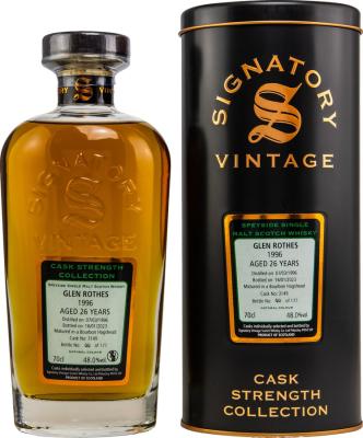 Glenrothes 1996 SV Cask Strength Collection Bourbon Hogshead 48% 700ml