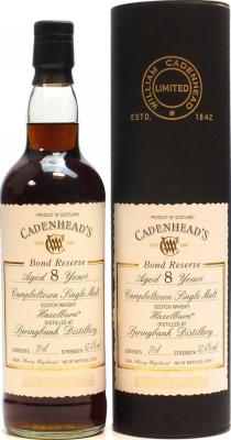 Hazelburn 8yo CA Bond Reserve Sherry Hogshead 57.4% 700ml